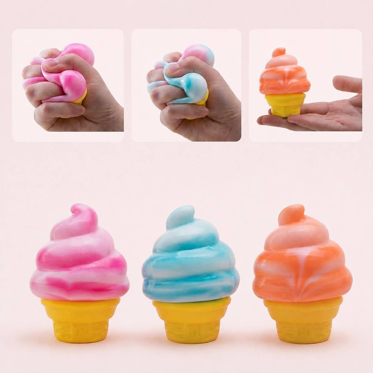 Ice Cream Cone Squishy Toy