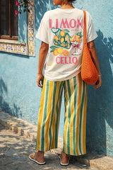 Limoncello Front and Back Print T-Shirt