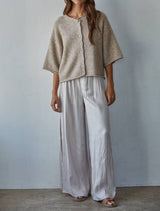 Kya 3/4 Sleeve Button Up Cardigan