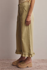 Lottie Wide Leg Ruffle Bottom Pant