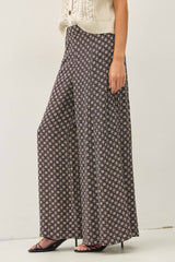 Paisley Print Wide Leg Pant