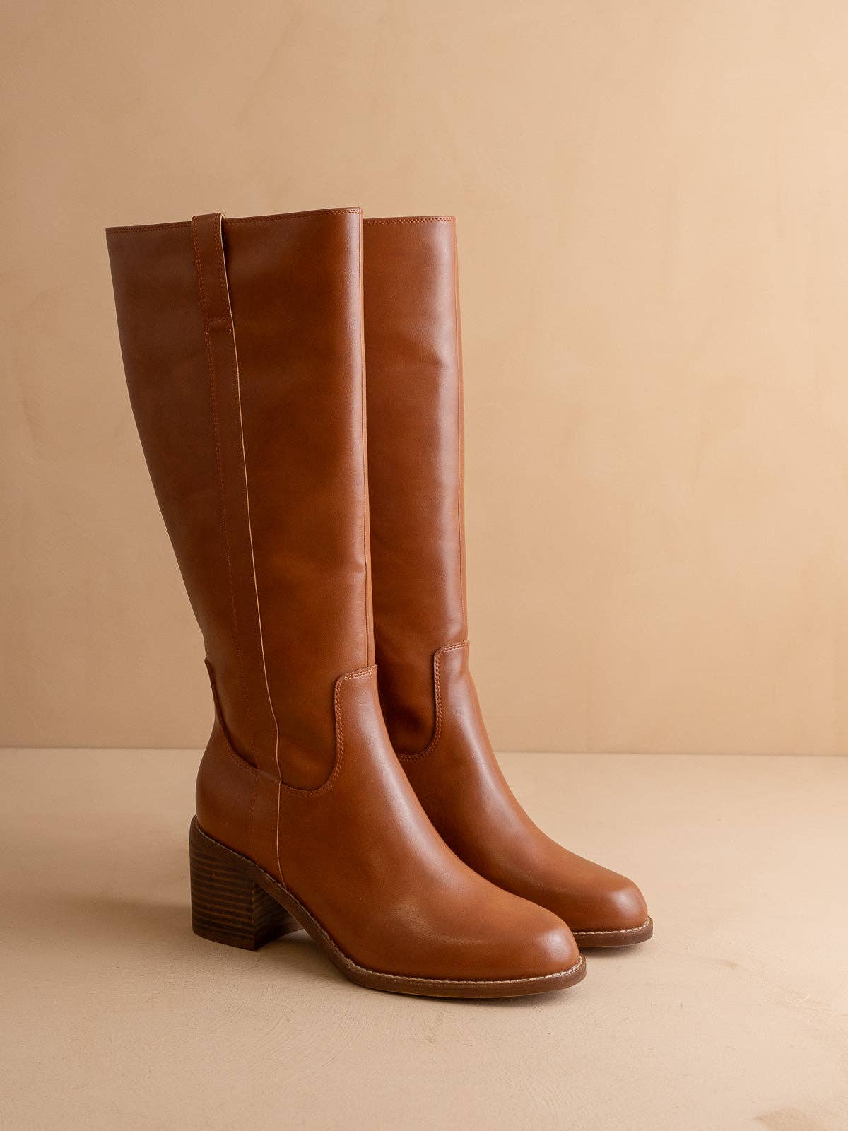 The Harriet Brown Tall Riding Boot