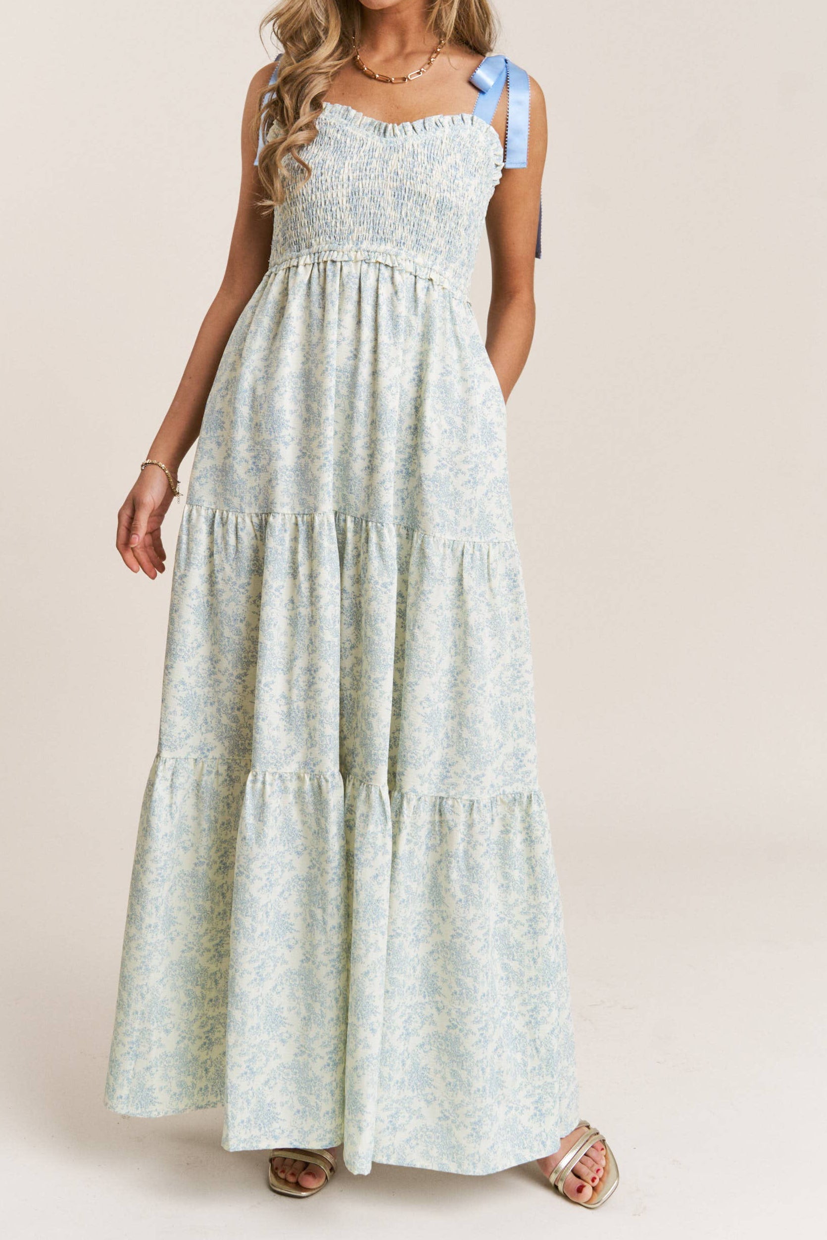 Robby Ribbon Tie Strap Dress