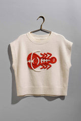 Larry The Lobster Coastal Knit Top