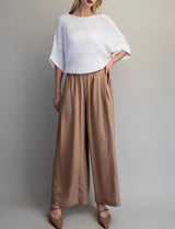 Toffee Brown Wide Leg Pant