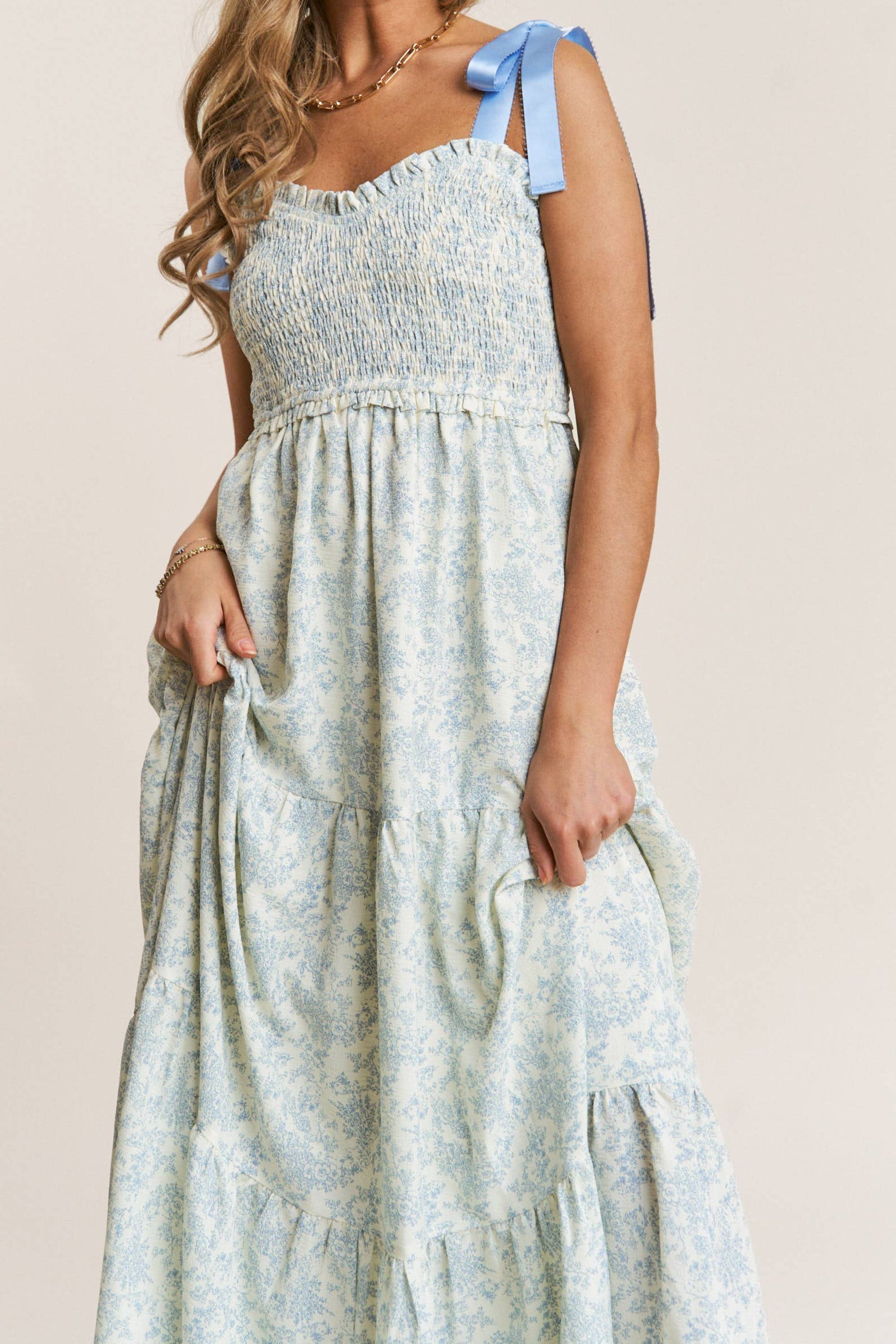 Robby Ribbon Tie Strap Dress