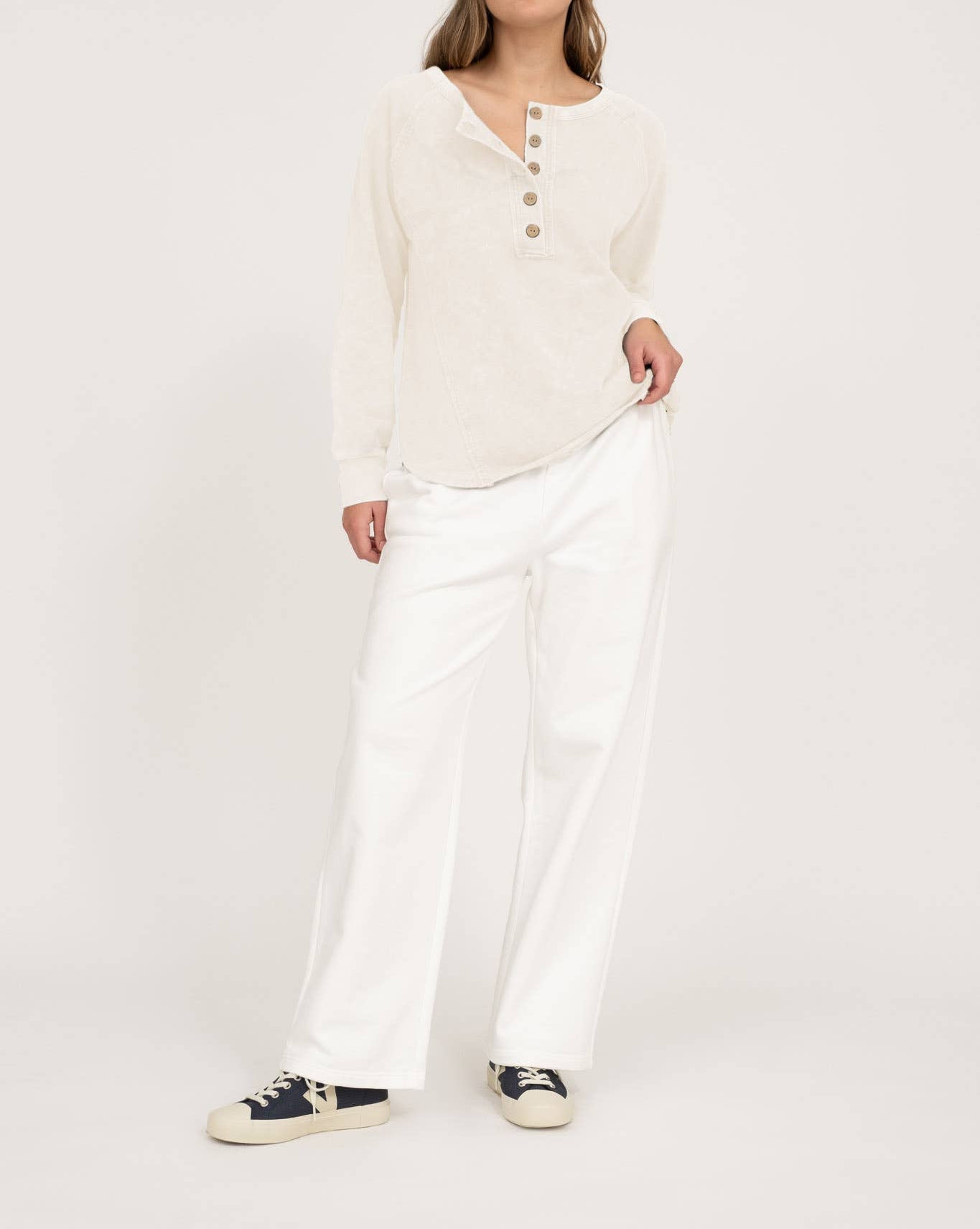 Wendy Washed Henley Top
