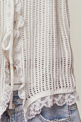 Lacey Sleeveless Knit Vest