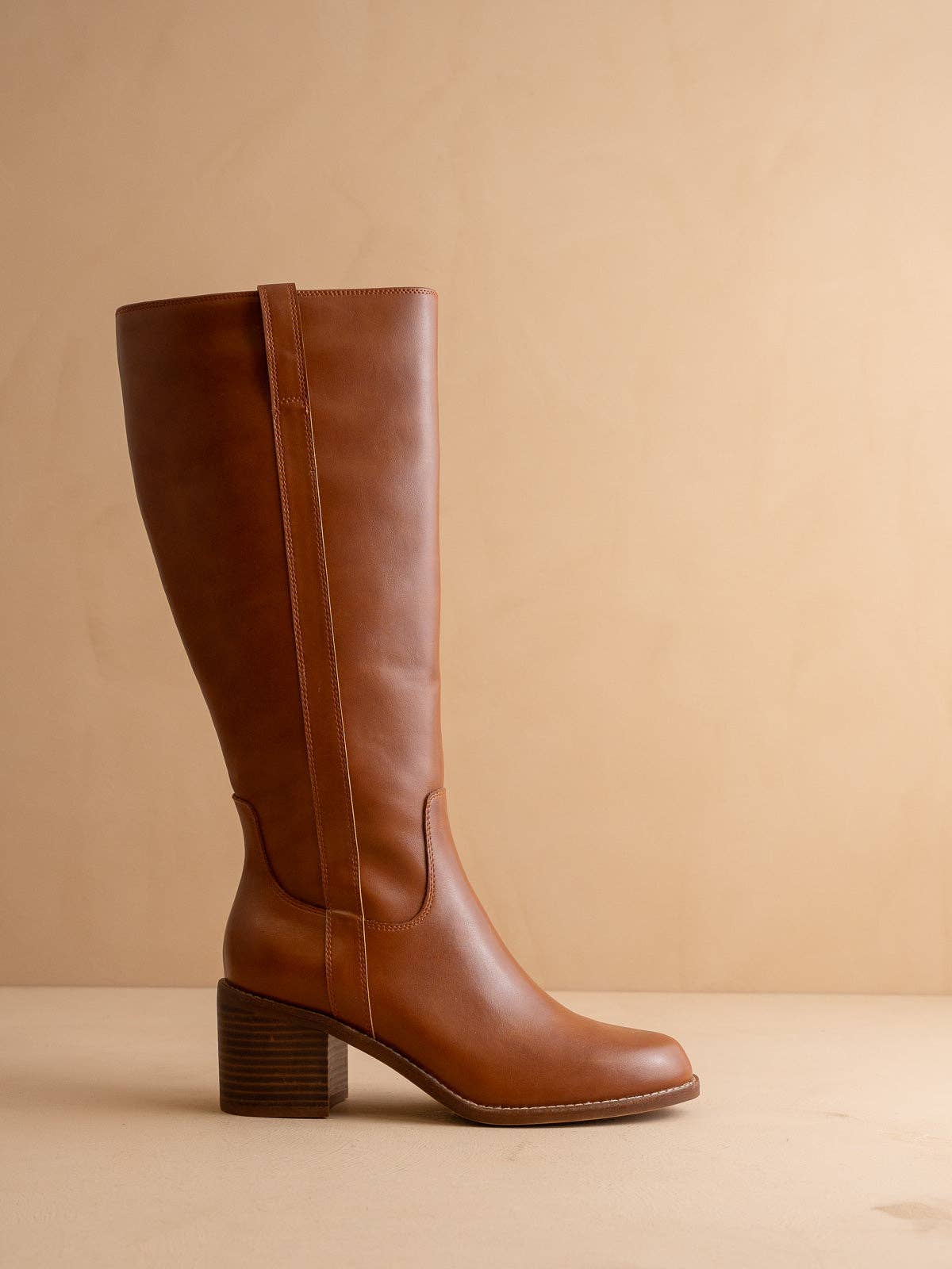 The Harriet Brown Tall Riding Boot
