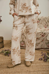 Floral Toile Wide Leg Pant