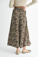 Venice Leopard Maxi Skirt