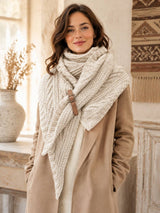 Andy Handcrafted Buckle Triangular Shawl