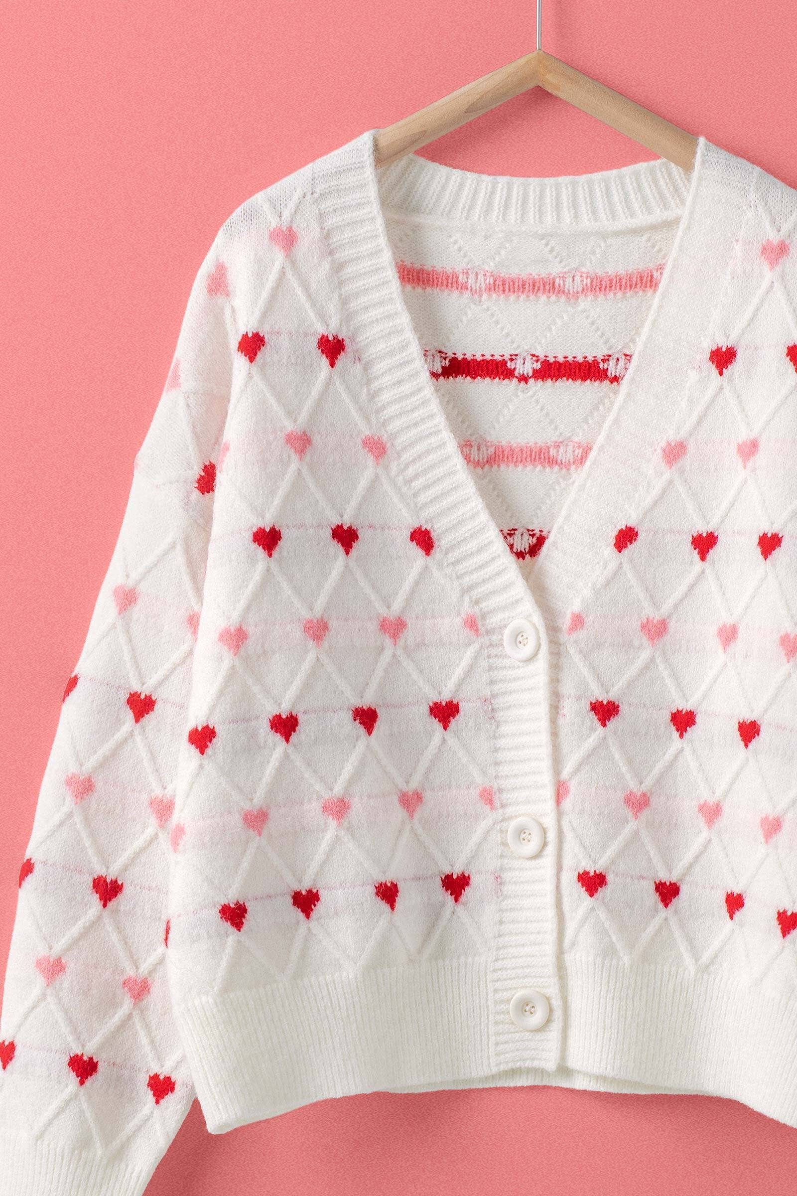 Chloe Heart Knit Cardigan