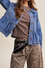 McKenna Ruffle Hem Jacket