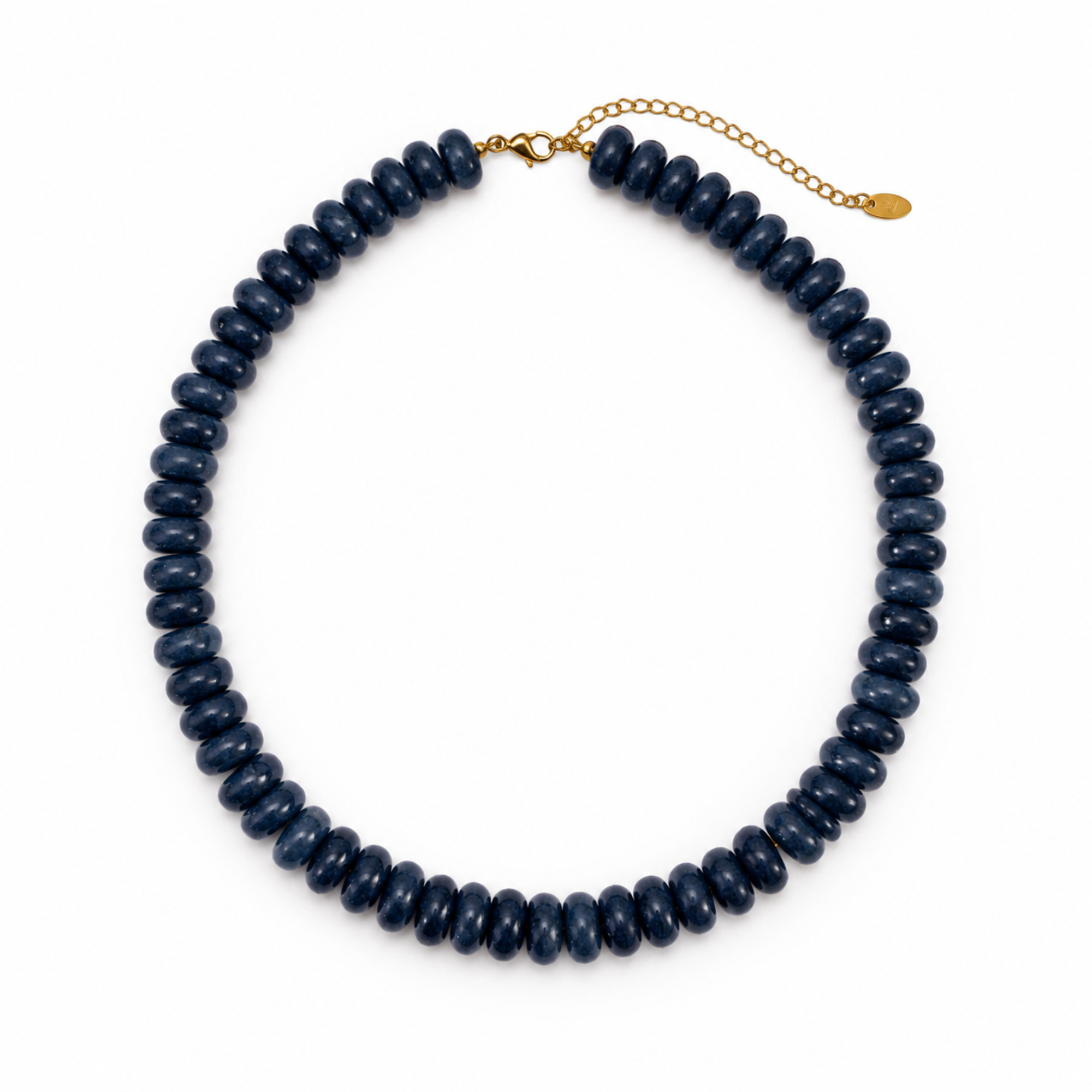 Modern Resin Beaded Statement Necklace