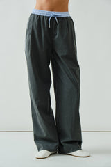 Benjamin Grey/ Blue StripeSlack