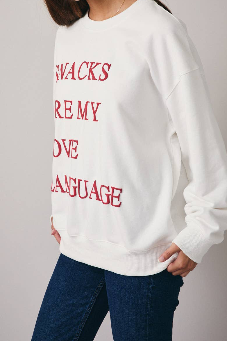 "Snacks" Love Sweatshirt