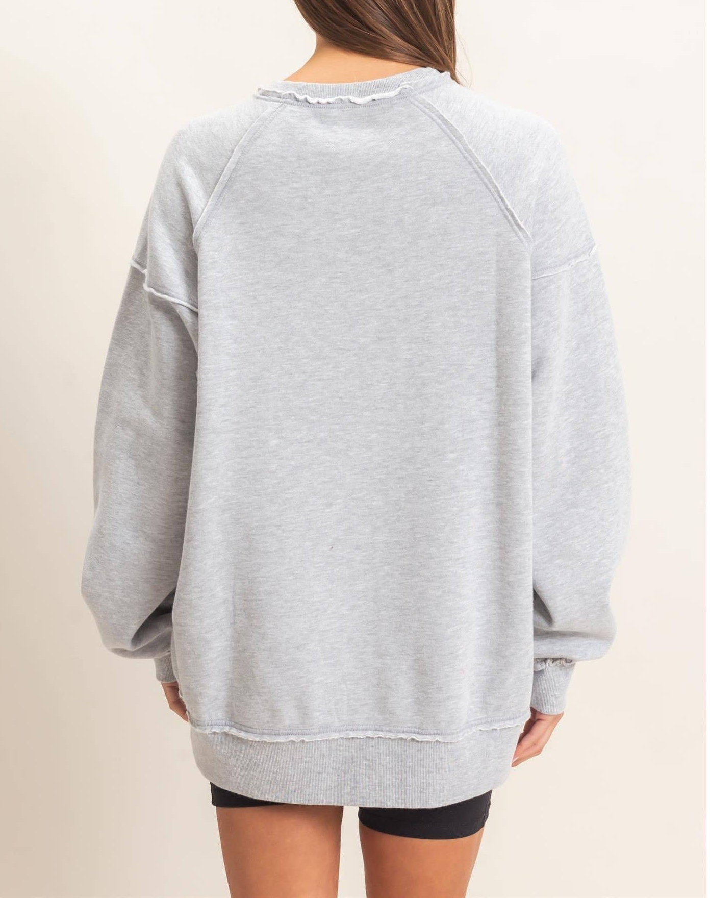 Romie Raw Edge Sweatshirt