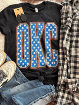 Game Day OKC Thunder Polka Dot Graphic Tee
