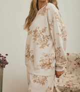 Floral Toile Long Sleeve Top