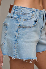 Studded High Rise Short