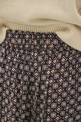 Paisley Print Wide Leg Pant