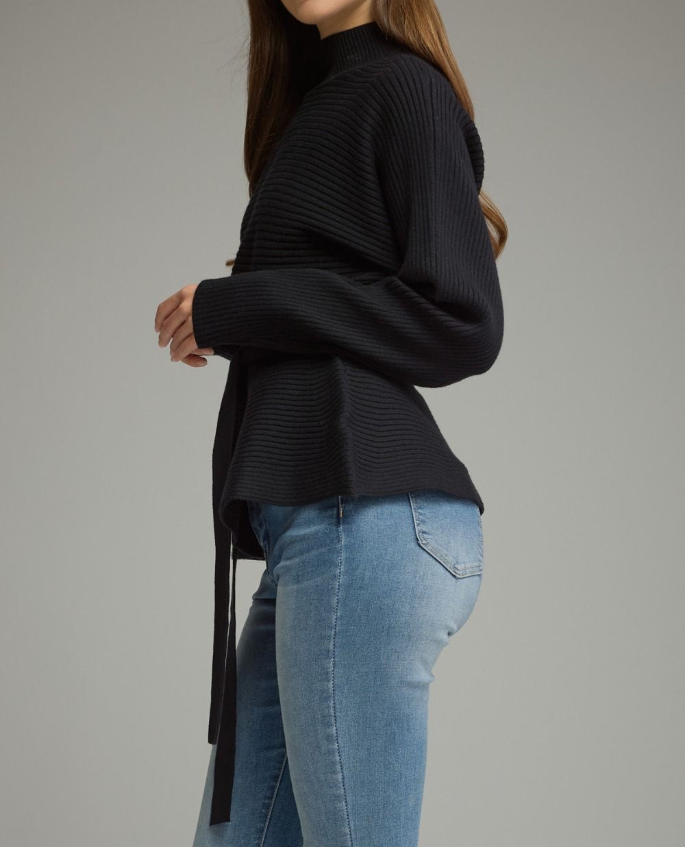 Ester Mock Neck Sweater Top