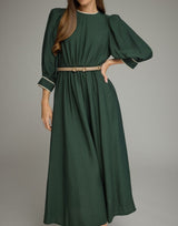 Miriam 3/4 Sleeve Midi Dress