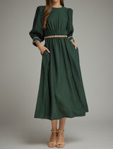 Miriam 3/4 Sleeve Midi Dress